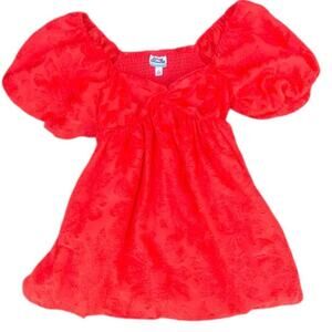 Future Collective x Gabriella Karefa-Johnson Orange Puff Sleeve Dress M Target